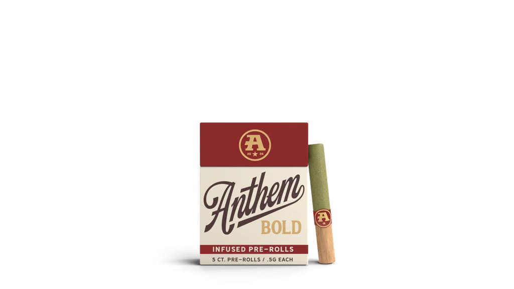 Anthem Wood Tip | Pineapple Haze | Infused | 5pk - PRE_ROLLS cannabis product, .5g