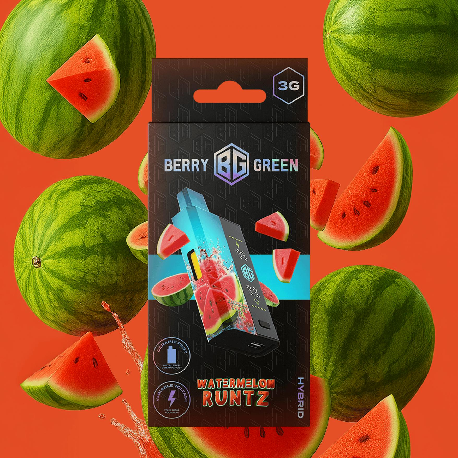 Berry Green - Disposable Vape - - Hybrid - **WATERMELON RUNTZ**