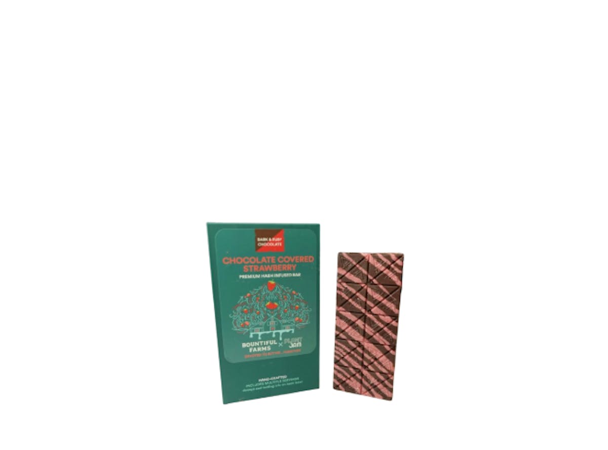 Photo of Bountiful Farms Chocolate Covered Strawberry Milk Chocolate Bar 100mg
