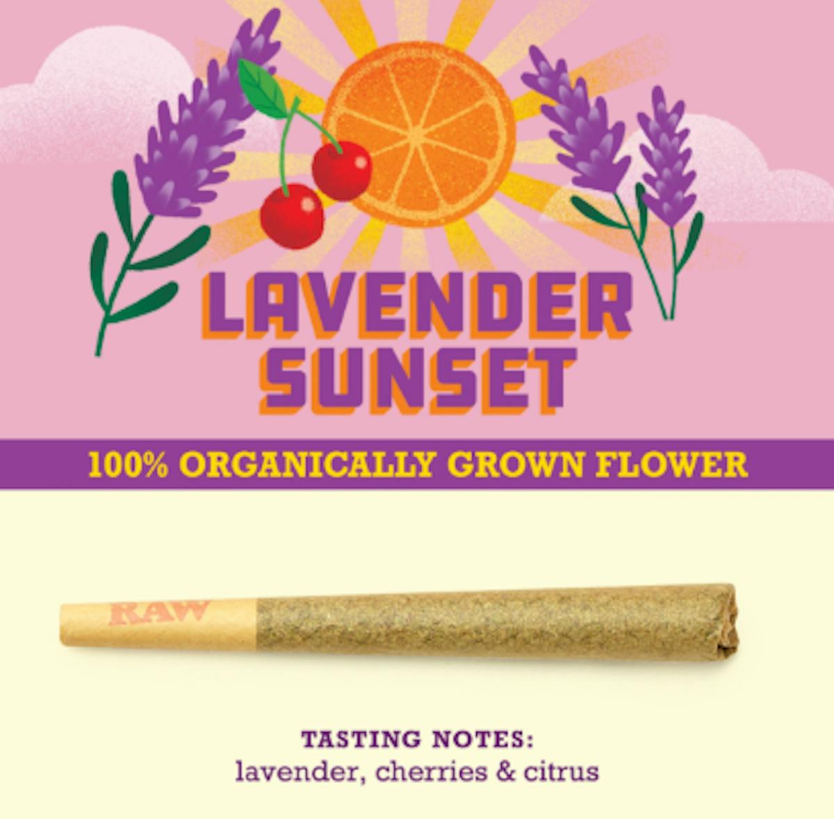 Photo of Paper Crane Lavender Sunset 1g Preroll