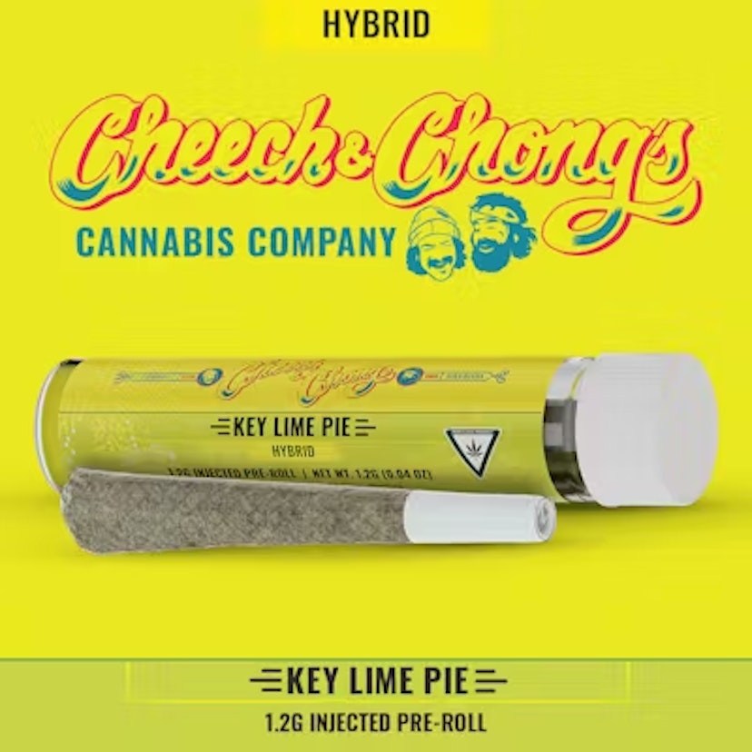 Cheech & Chong 1.2g Injected Preroll Key Lime Pie