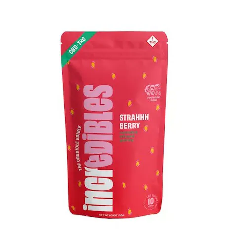 1:1 Strahhhberry + CBD High Dose | Gummies | 20 pack | 500mg THC / 500mg CBD-1