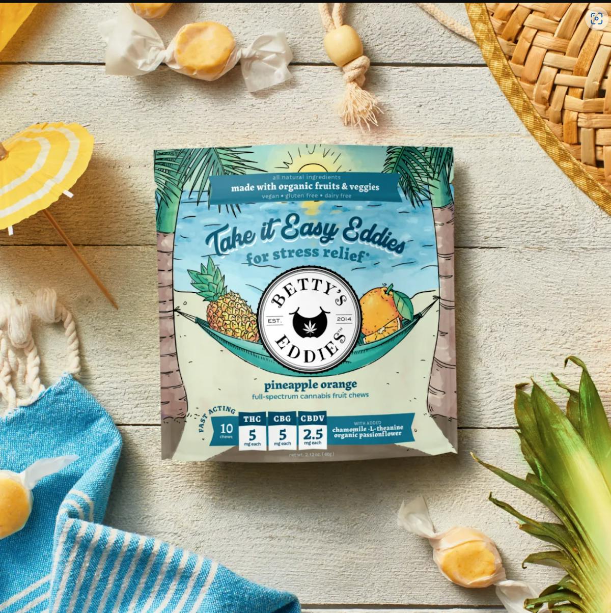 Photo of Betty’s Eddies | Pineapple Orange | Fruit Chews | 50mg