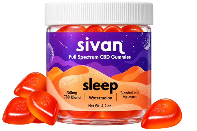 Sivan CBD Blend Gummies Sleep Watermelon 30ct (hybrid)