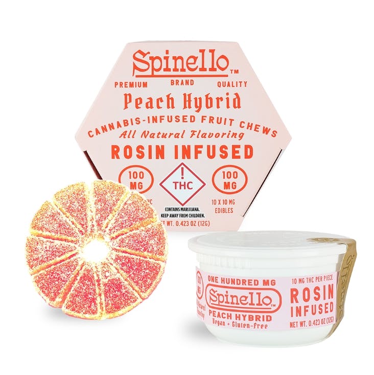 Product CNS Spinello Rosin Gummies - Peach 100mg (1pk)