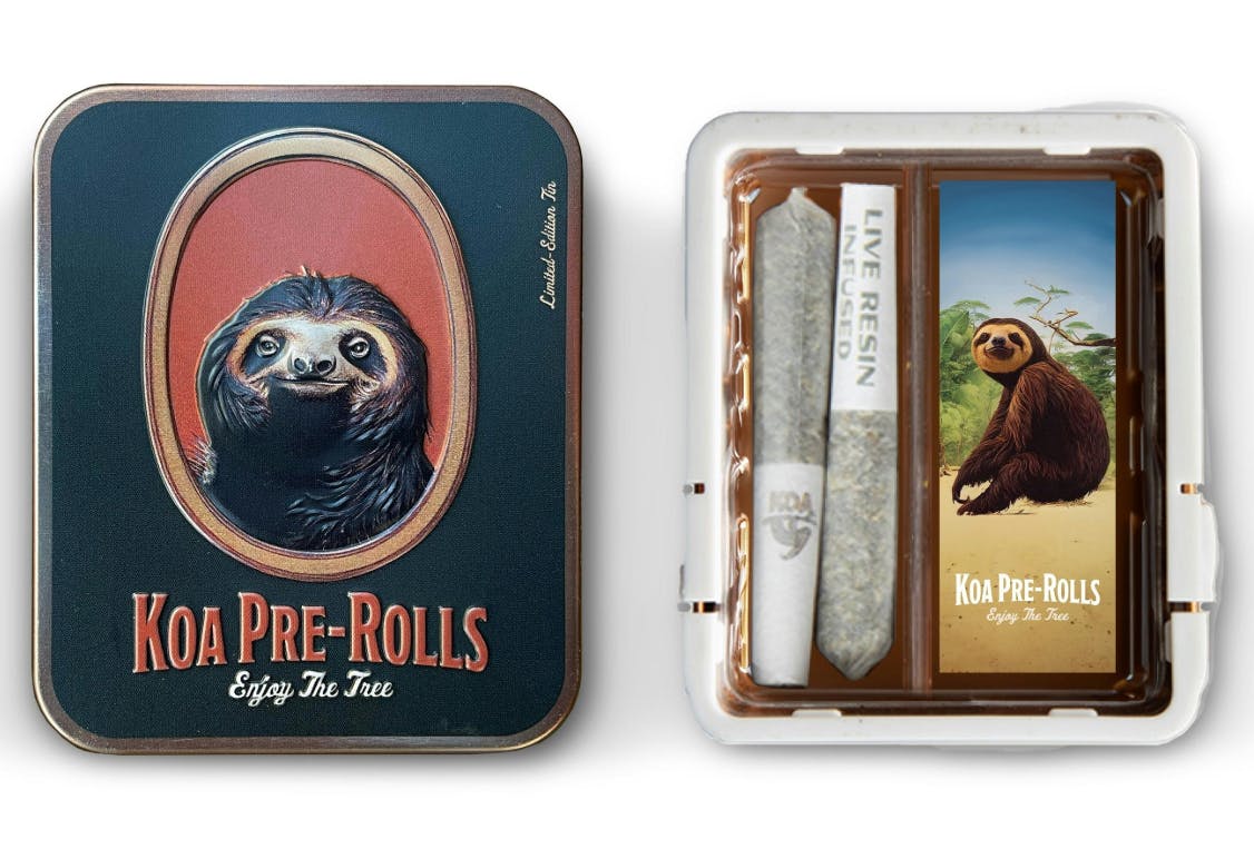 KOA Doubles infused prerolls - Lemon Haze X Sour Diesel