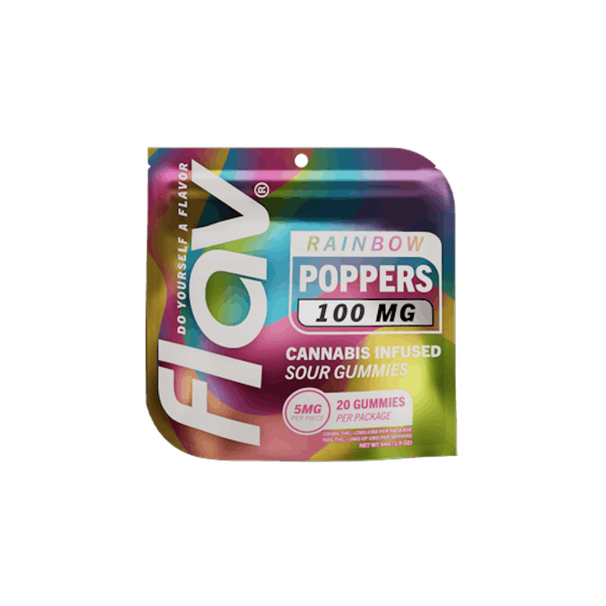 Photo of Flav | Rainbow | Poppers | 100mg | Gummy | 20Pk