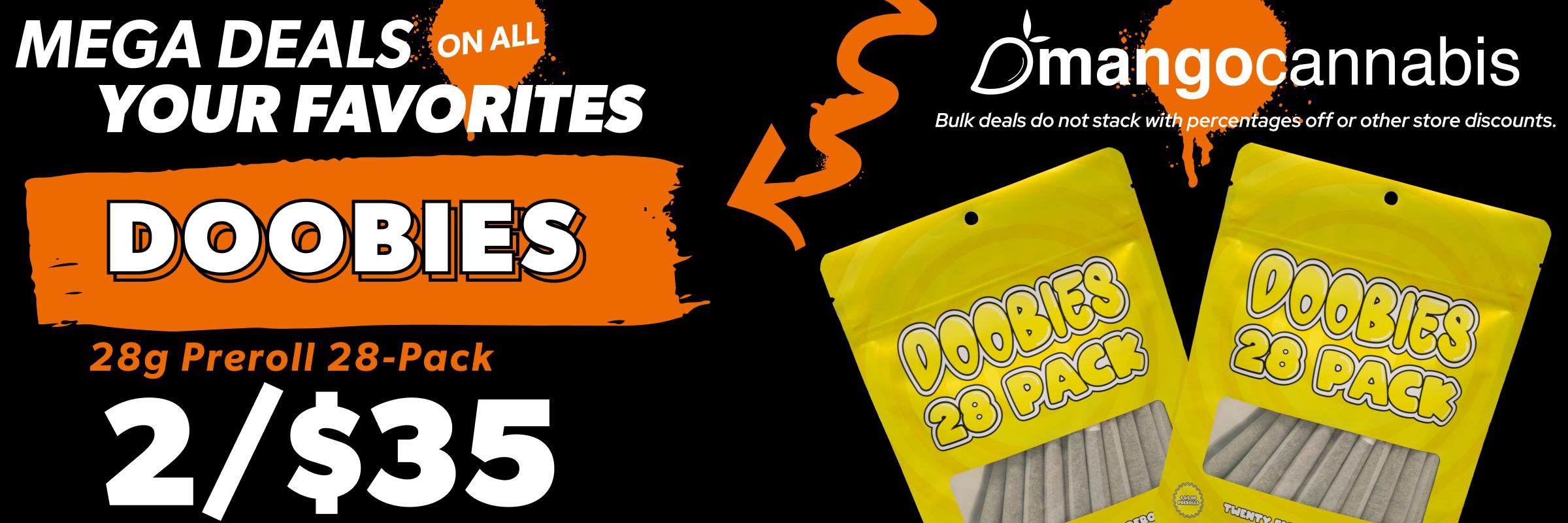Doobies 28g Preroll 12-Pack - 2/$35