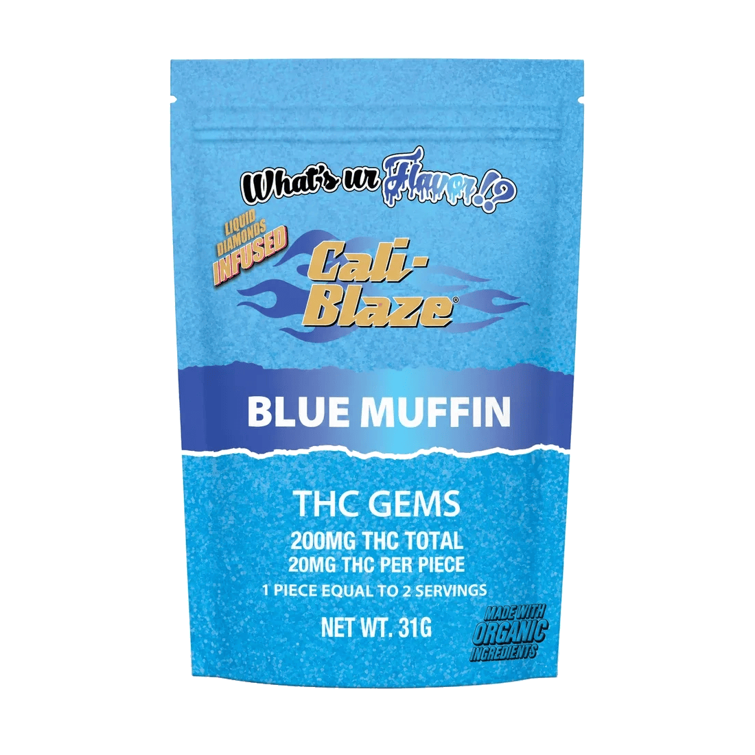 Cali-Blaze | Liquid Diamond Gummies - 200mg - Blue Muffin