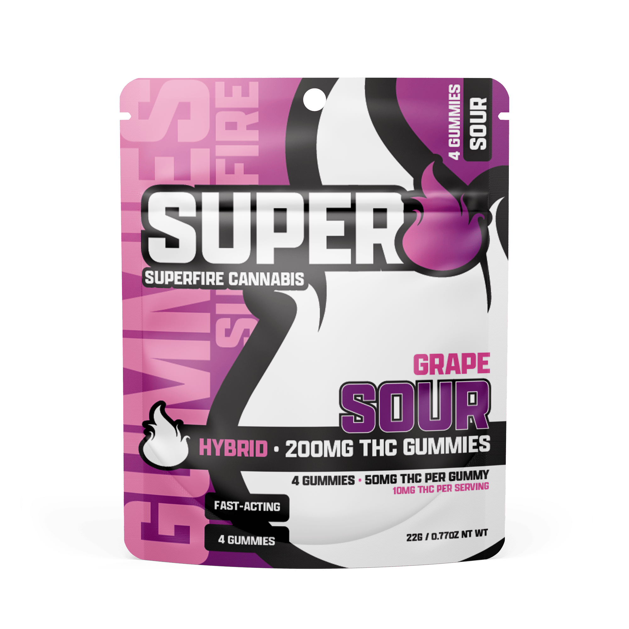 Superfire - 200mg Gummies - Sour Grape