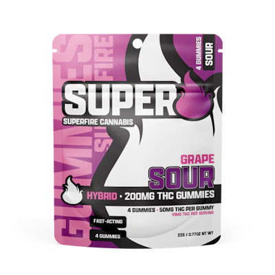 Superfire - 200mg Gummies - Sour Grape