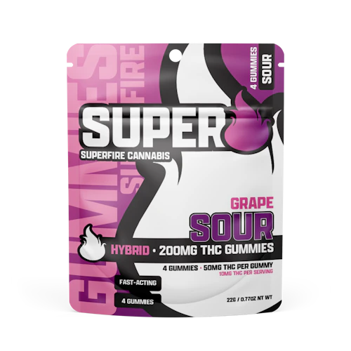 Superfire - 200mg Gummies - Sour Grape