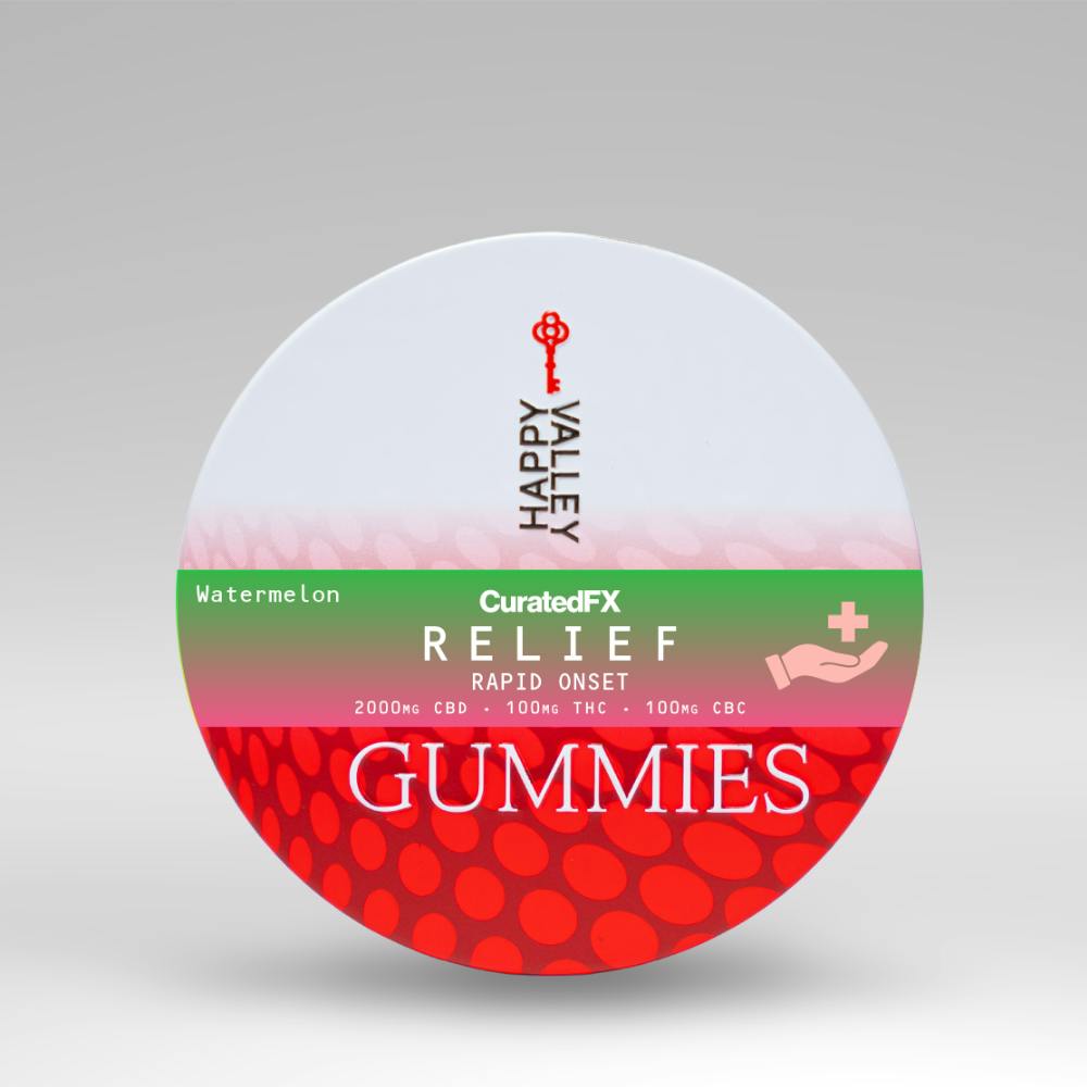 Gummies CuratedFX 100mg  -  Watermelon - RELIEF