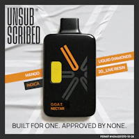 UNSUBSCRIBED | G.O.A.T Nectar | 2G Liquid Diamond & Live Resin | Disposable - product image at King of Budz