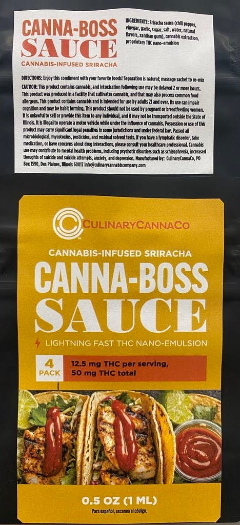 Product CUL Canna-Boss Sauce - Sriracha 50mg (4pk)