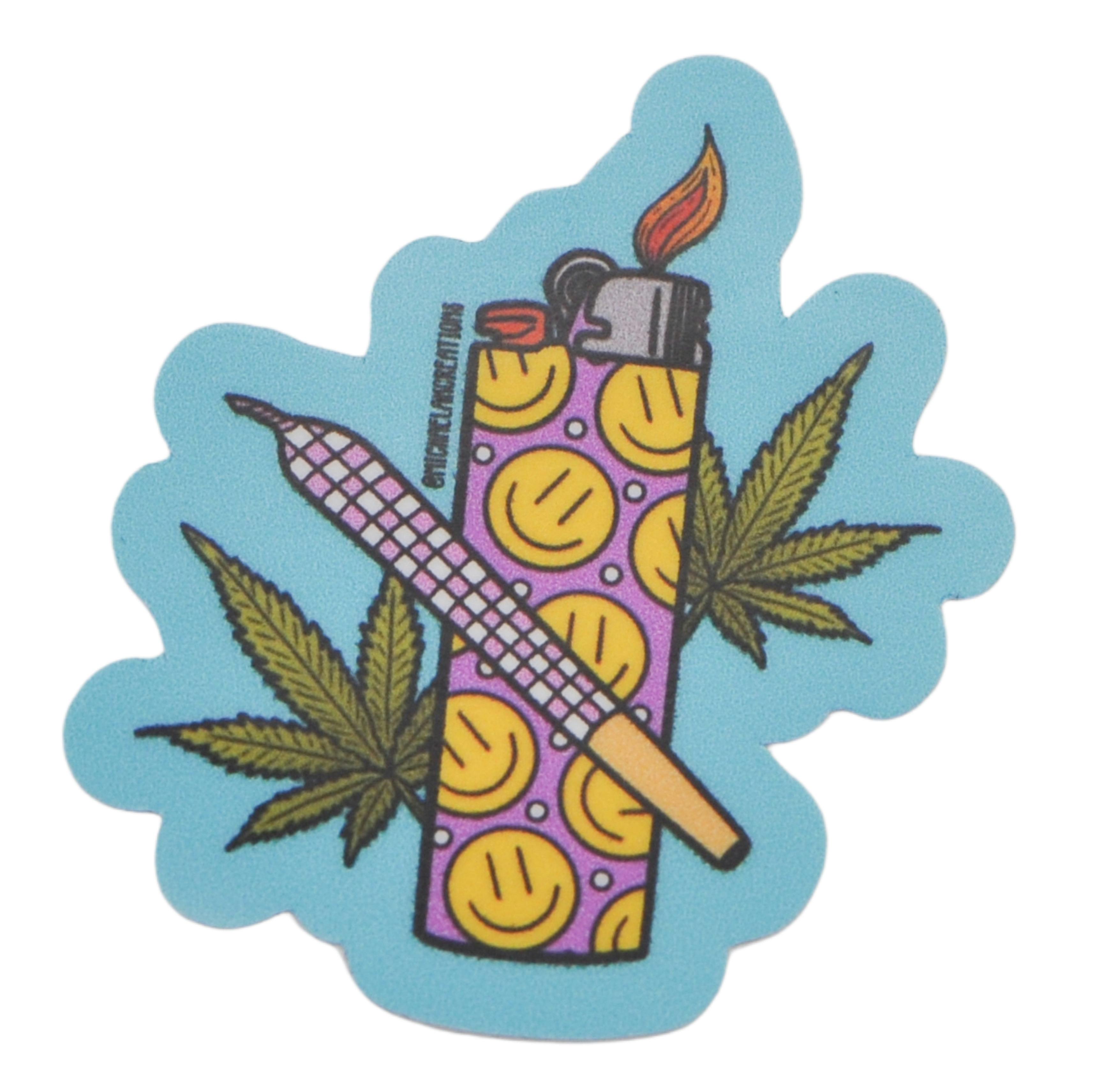 image of Smiley Lighter | Vinyl Sticker