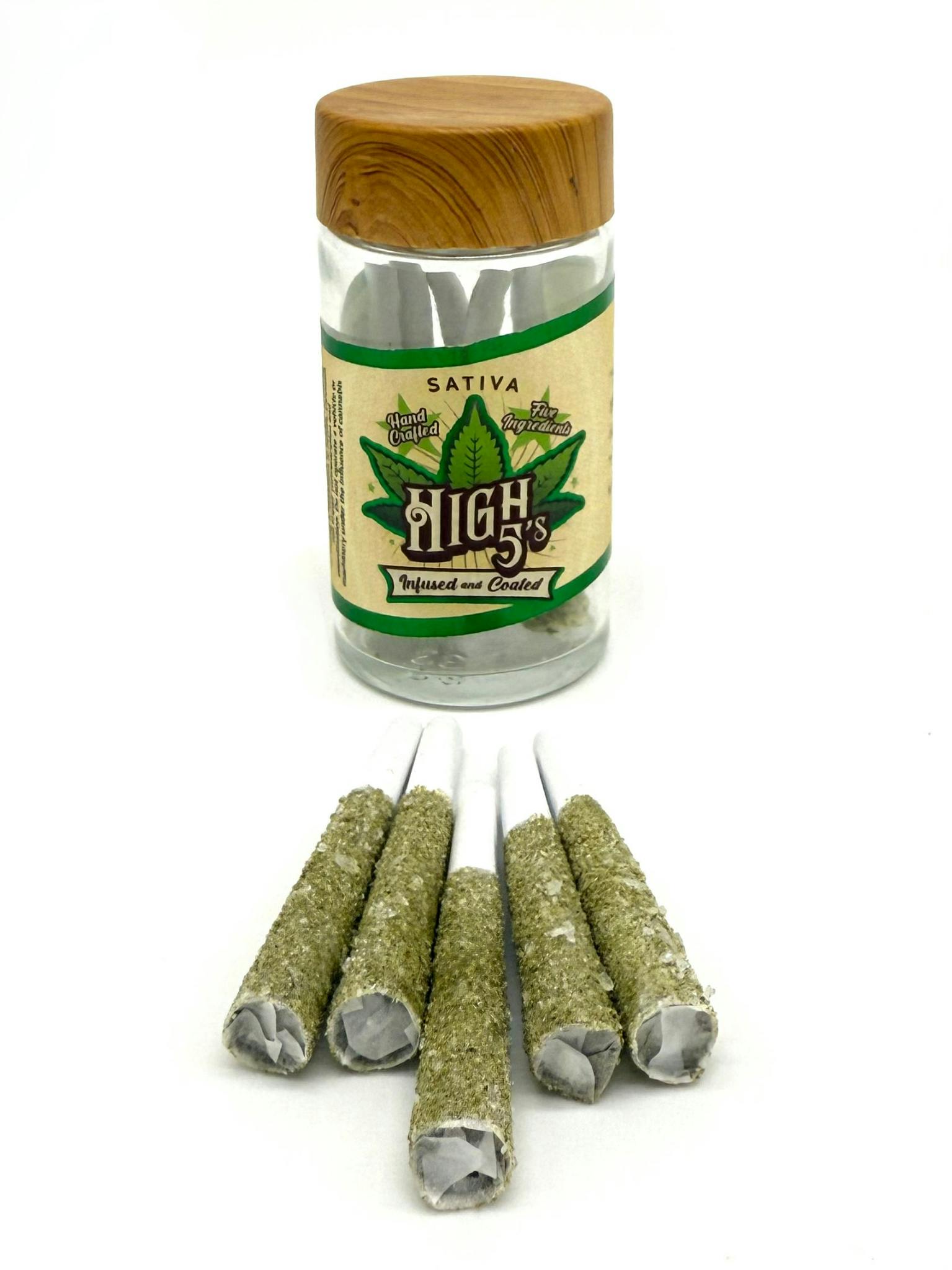High5 - Orange Crush X Lemon MacMelon X Tangie Jack Infused Preroll 5 Pack by High5