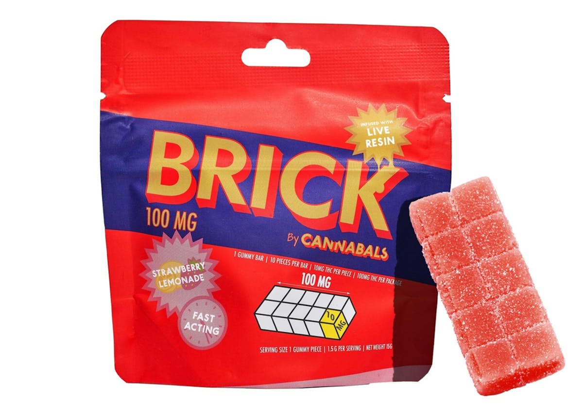 Photo of Cannabals | Strawberry Lemonade Brick 100mg