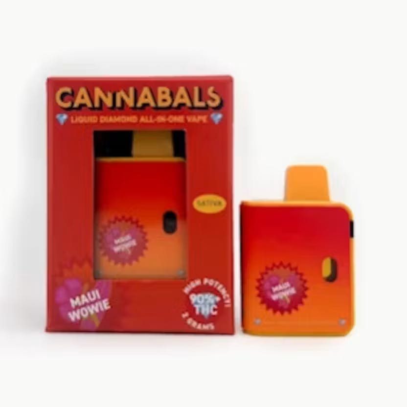 Cannabals | Liquid Diamond | Vape | Maui Wowie | 2gCannabalsSativaTHC: 87.5%TERPS: 2.5%