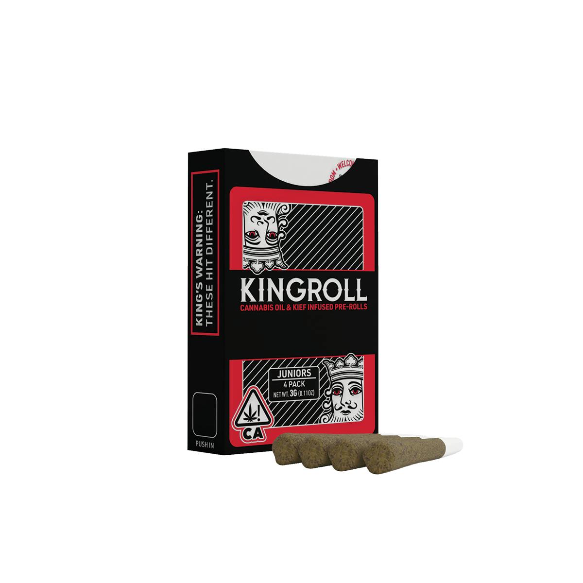 KINGROLL - King Louis XIII x Queen Z (Indica) 4pk Infused Preroll