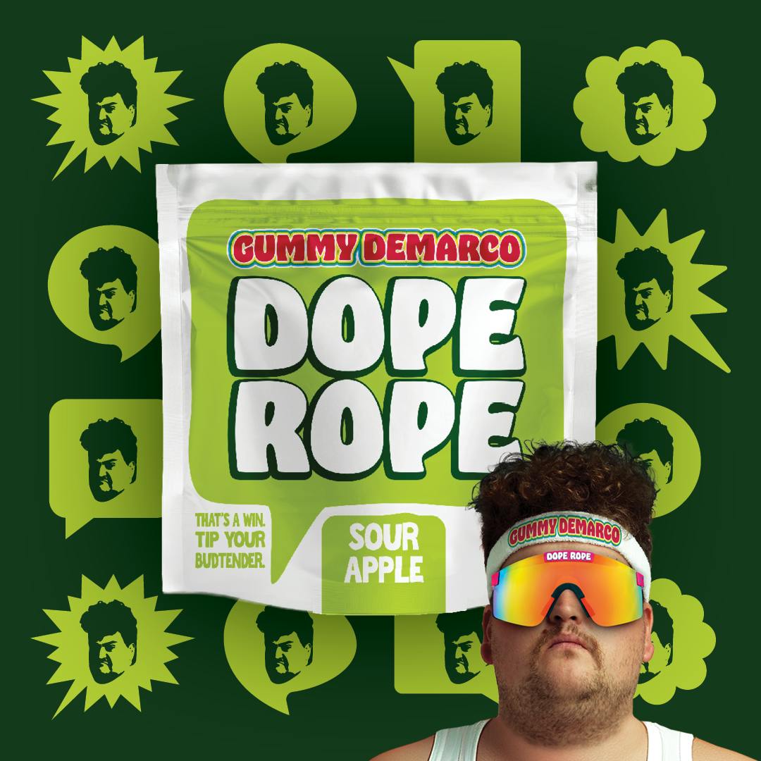 Product: Dope Rope | Gummy Rope - 200mg - Sour Apple Smash