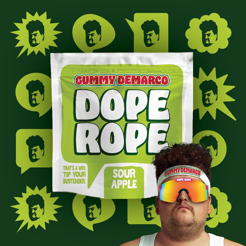 DOPE ROPE | Sour Apple Smash | 200MG | Premium Gummy Rope