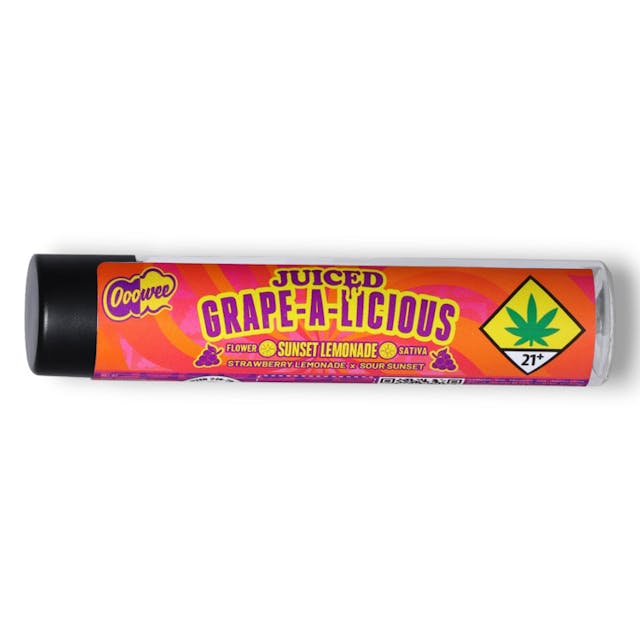 Ooowee - JUICED 1G Infused PreRoll - Grape-A-Licious - Sunset Lemonade - 1g