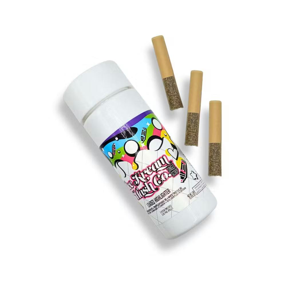 Ice Kream Hash - 3-Pack .5g Rosin Infused Prerolls - Minty Baked Cake