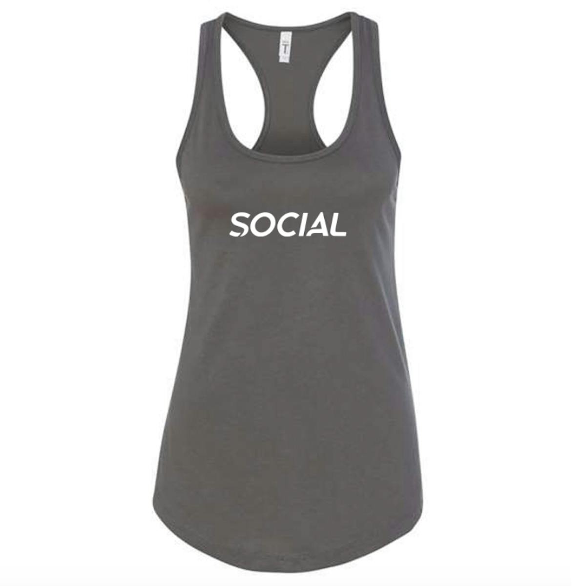 Photo of Social Cannabis Tank Top – Gray – L