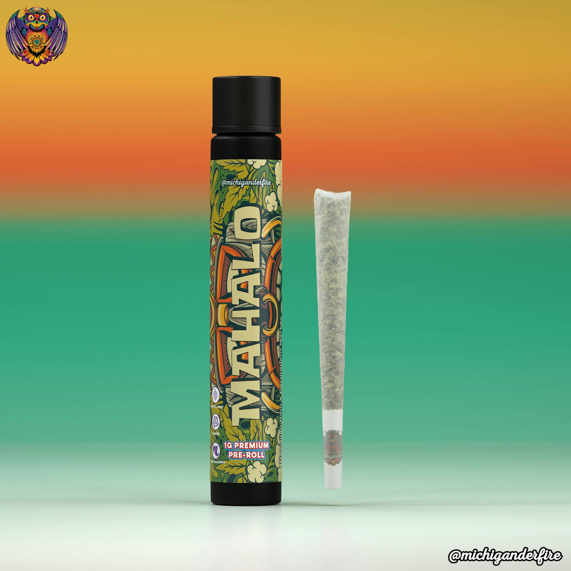 Michigander Fire - 1g Preroll - Mahalo