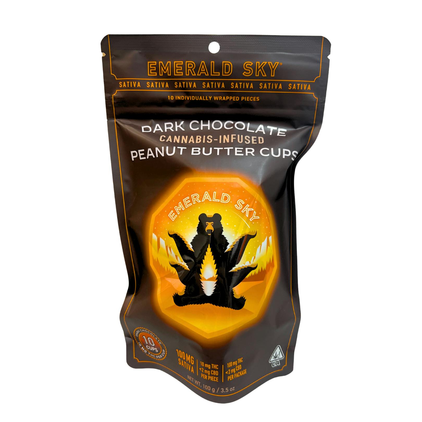 PEANUT BUTTER SATIVA DARK CHOCOLATE CUPS
