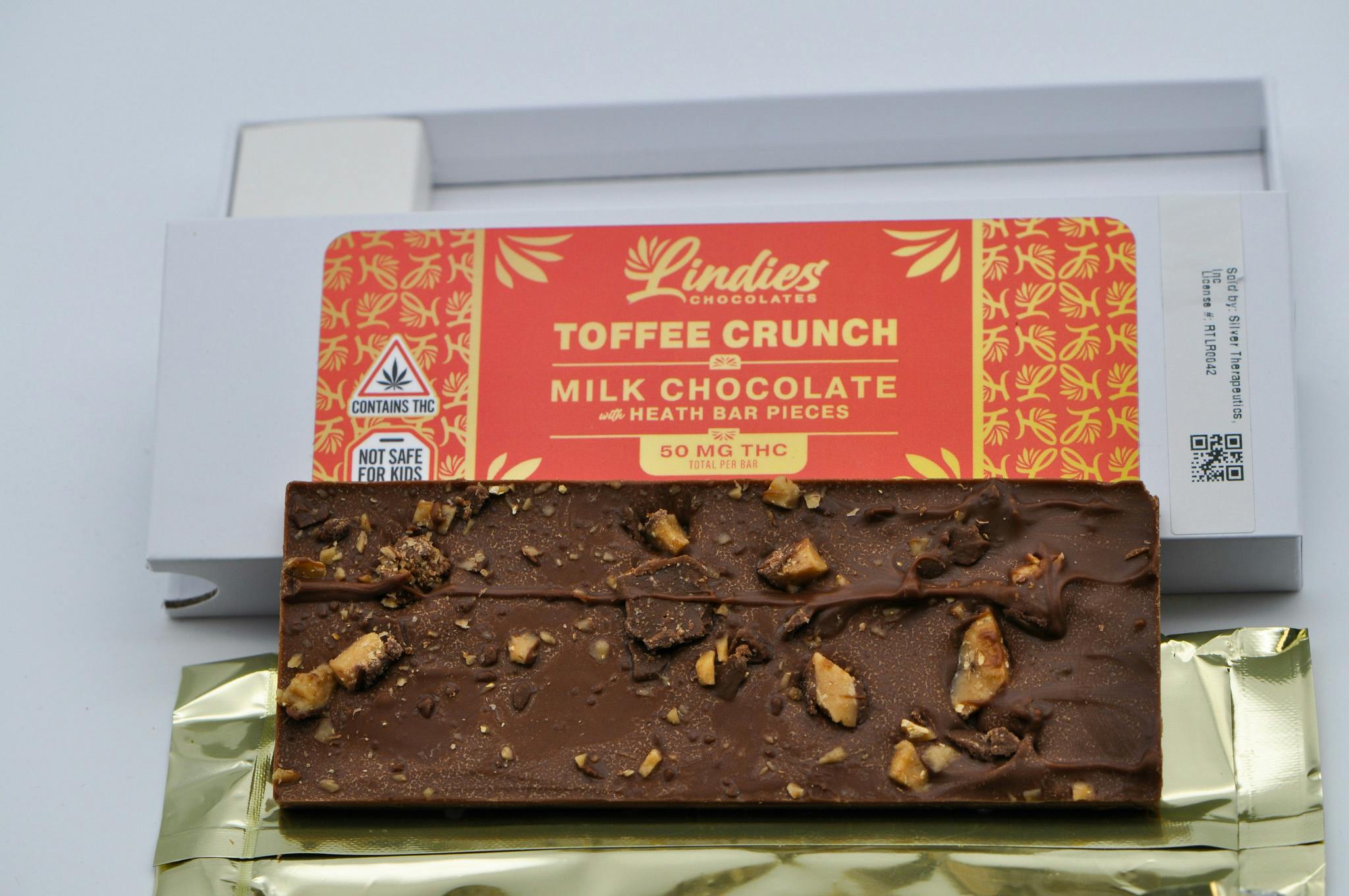 image of Toffee Crunch Chocolate Bar | 50mg THC