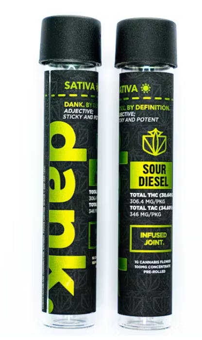 Pre-Roll | Dank | Sour Diesel | Infused Pre-Roll | 1g