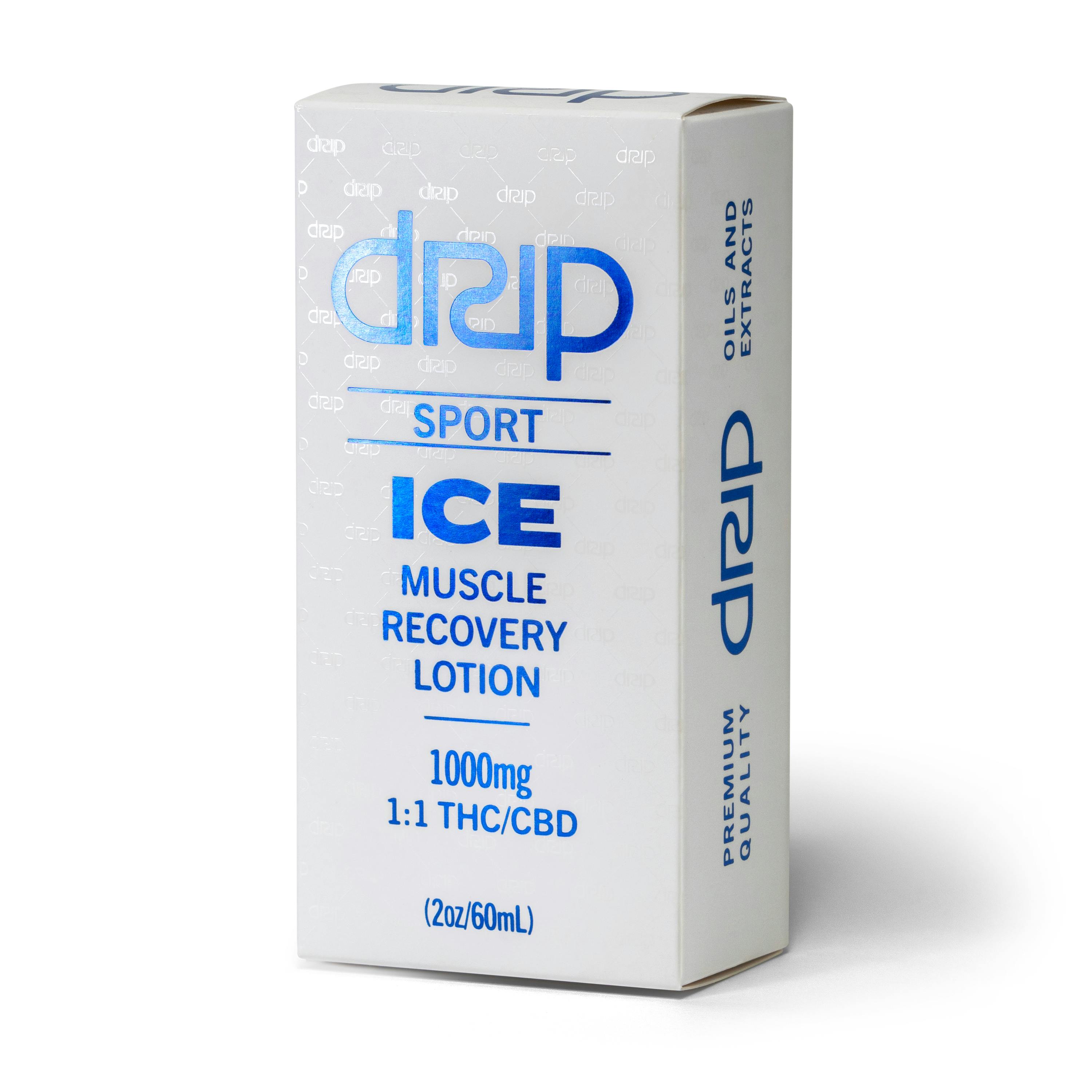 Drip - Muscle Recovery Lotion 1:1 - Sport Ice (500mg THC/500mg CBD)