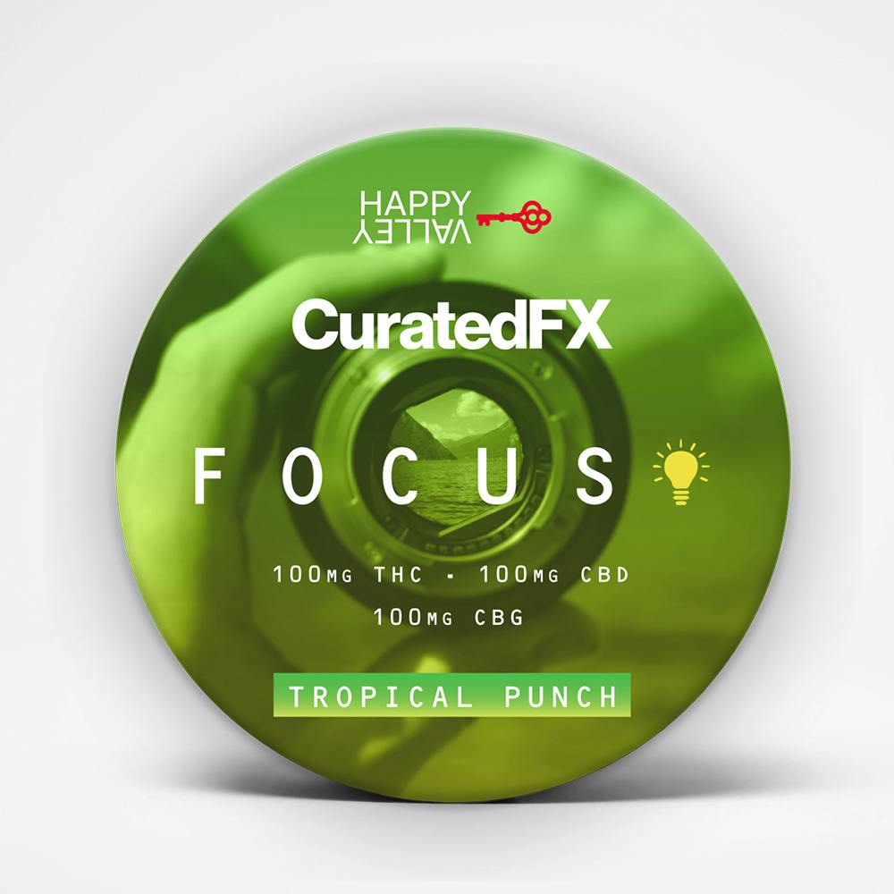 CuratedFX Gummies 100mg  - Tropical Punch - FOCUS