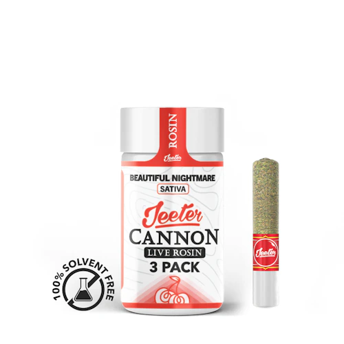 Beautiful Nightmare Solventless Live Rosin Cannon 3-pack | 1.5g