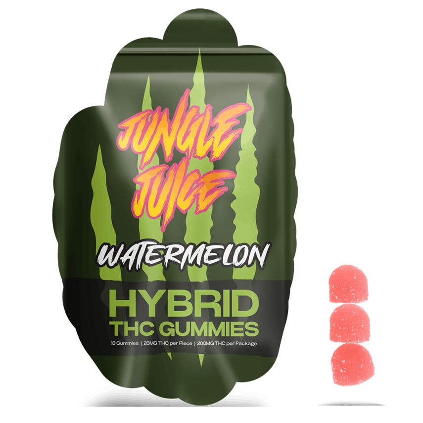 Jungle Juice Watermelon Gummies 200mg Rec - Exclusive Cannabis Michigan