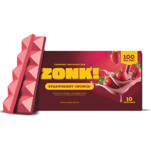 Photo of Zonk! | Chocolate Bar | Strawberry Crunch | 100mg 10pk