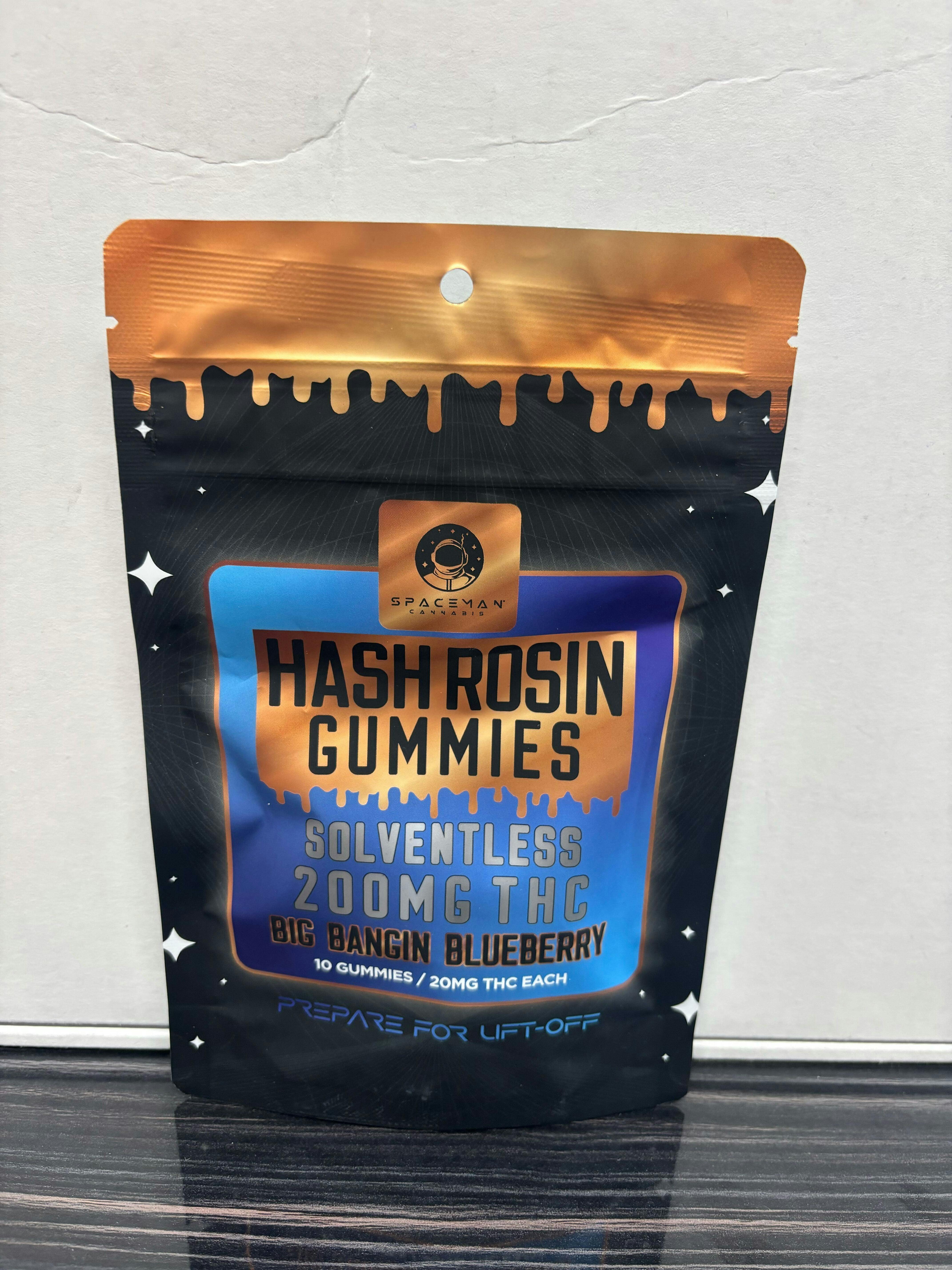 Spaceman - Big Bangin Blueberry - 200mg Hash Rosin Gummy