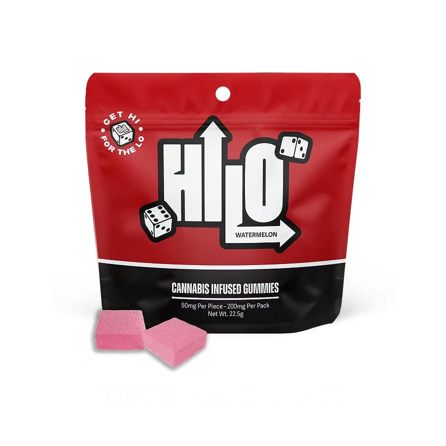 Hi-Lo - 200mg Live Resin Gummies - Watermelon