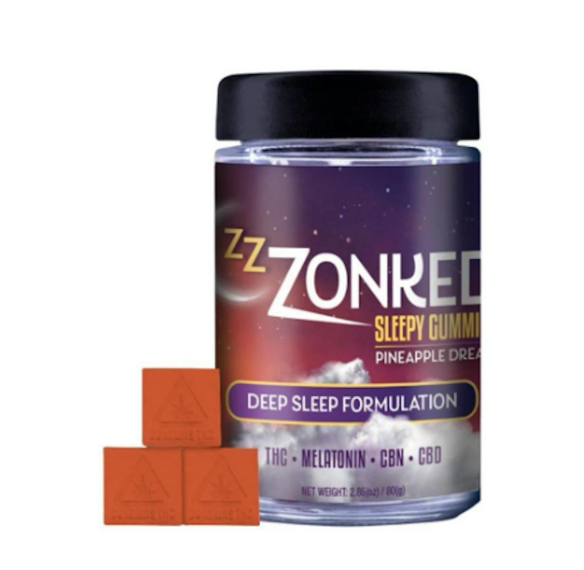 Image of Pinapple Dream Zonked Gummies