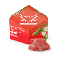 200mg | Sour Cherry Indica Enhanced Gummies - product image at King of Budz
