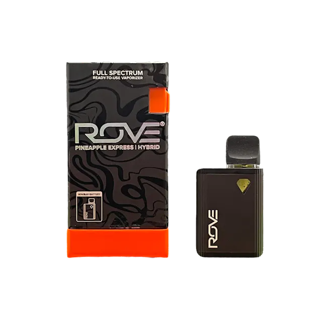 Rove Live Resin Diamond Minibar Disposable Pineapple Express .5g (hybrid, live resin disposable)