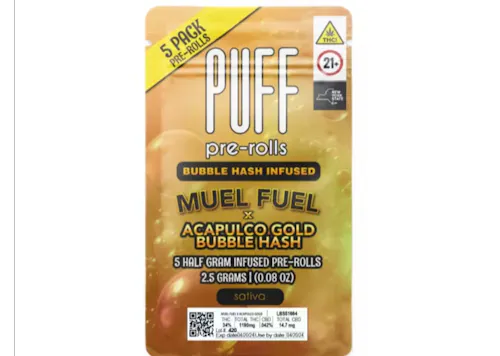 Mule Fuel x Acapulco Gold – Bubble Hash Infused Pack – Sativa – [5pk]-1
