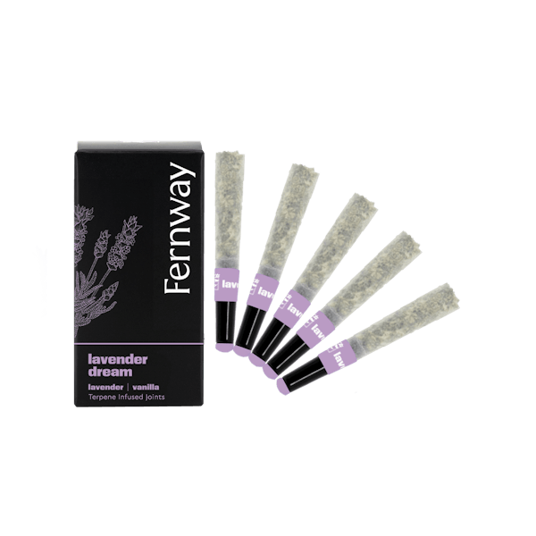 Lavender Dream (I) 0.5g 5pk Terpene Infused PreRolls Fernway Bloom Brothers