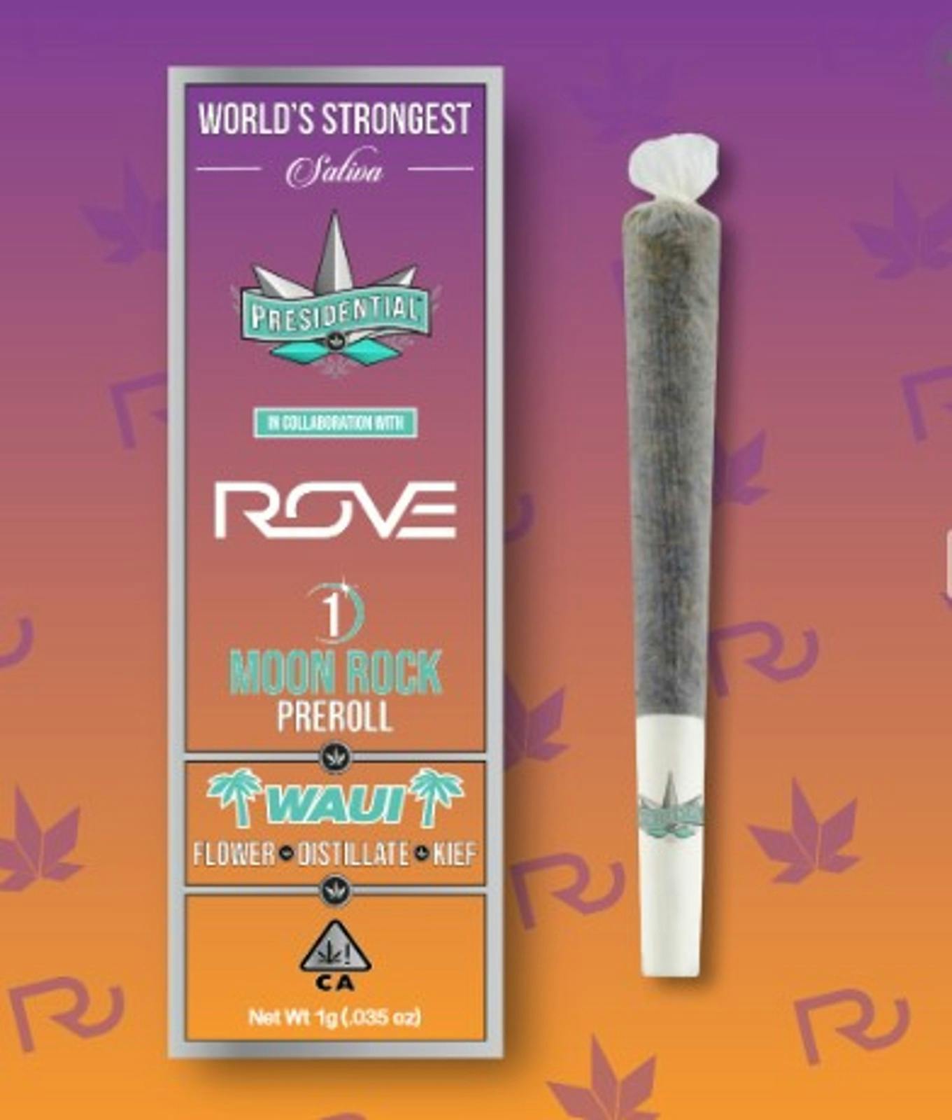 Presidential - 1g Moon Rock Infused Preroll - Waui