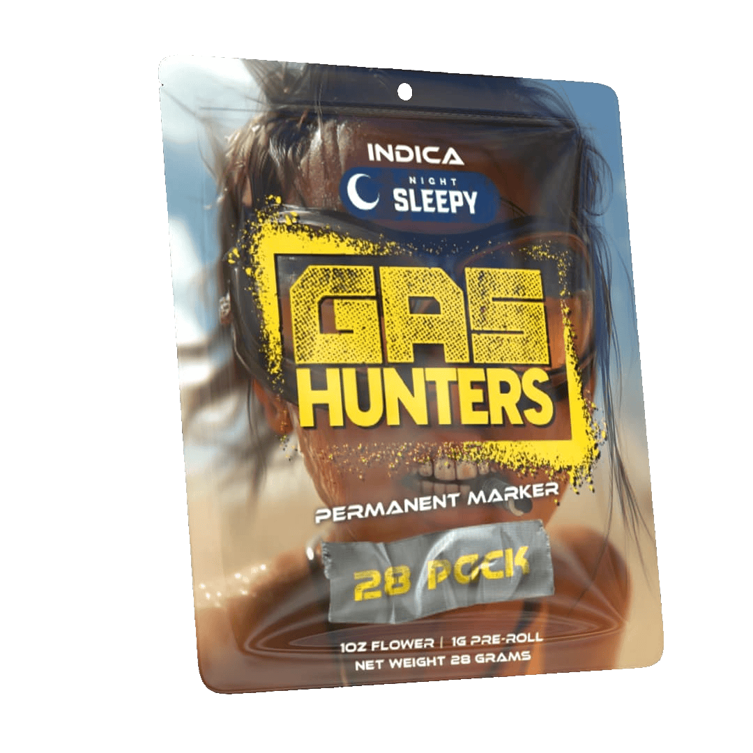 Product: Gas Hunters | Pre-Roll 28-Pack - 28g - Permanent Marker (Indica)