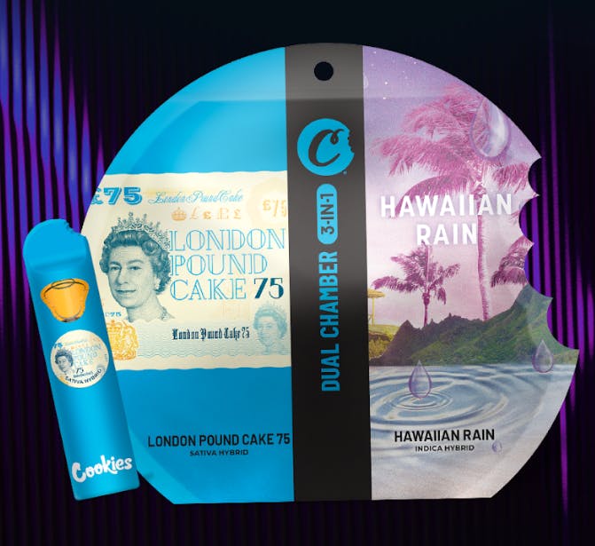 London Pound Cake #75 x Hawaiian Rain | 2g 3-in-1 Disposable