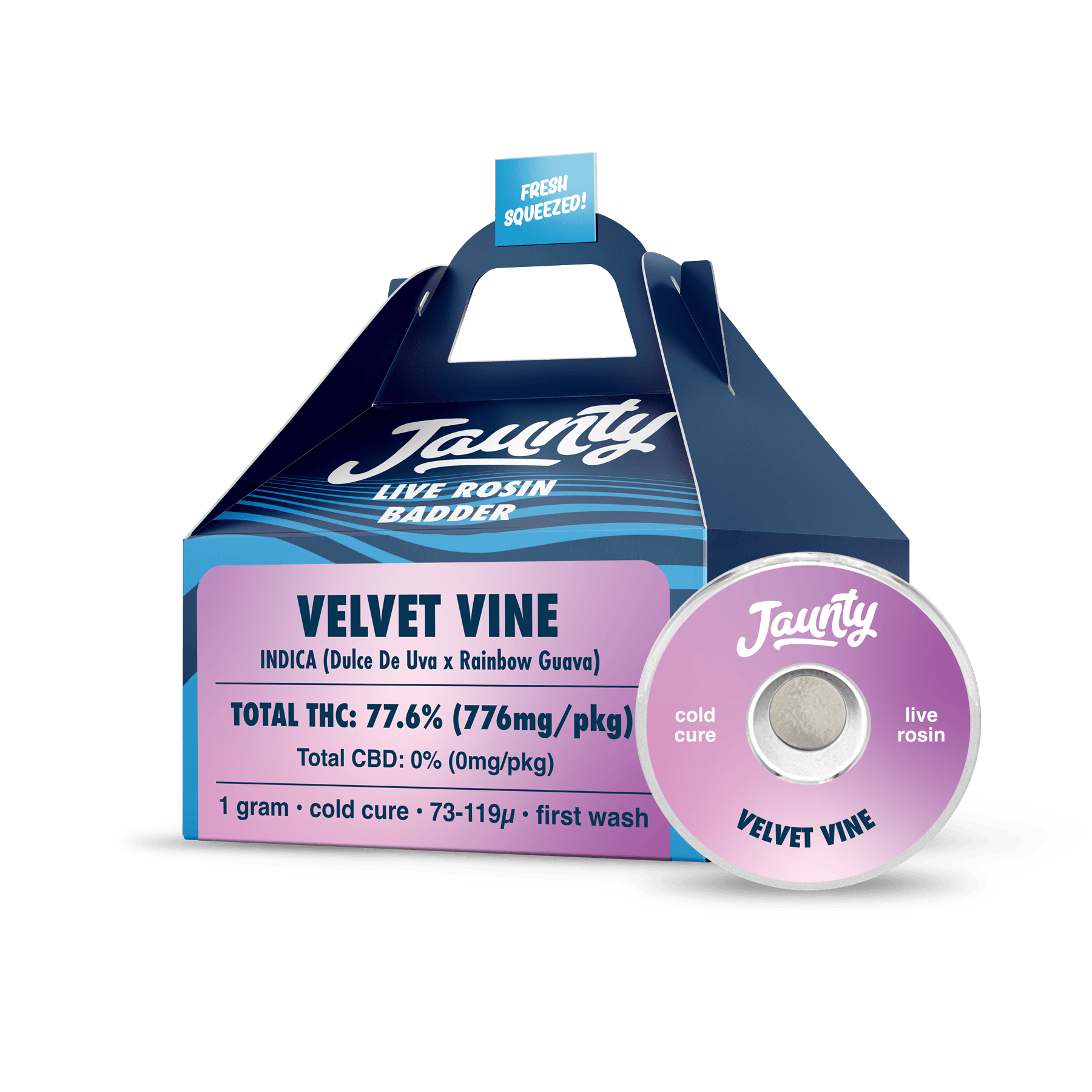 Product Jaunty - Velvet Vine - 1g - Live Rosin Badder