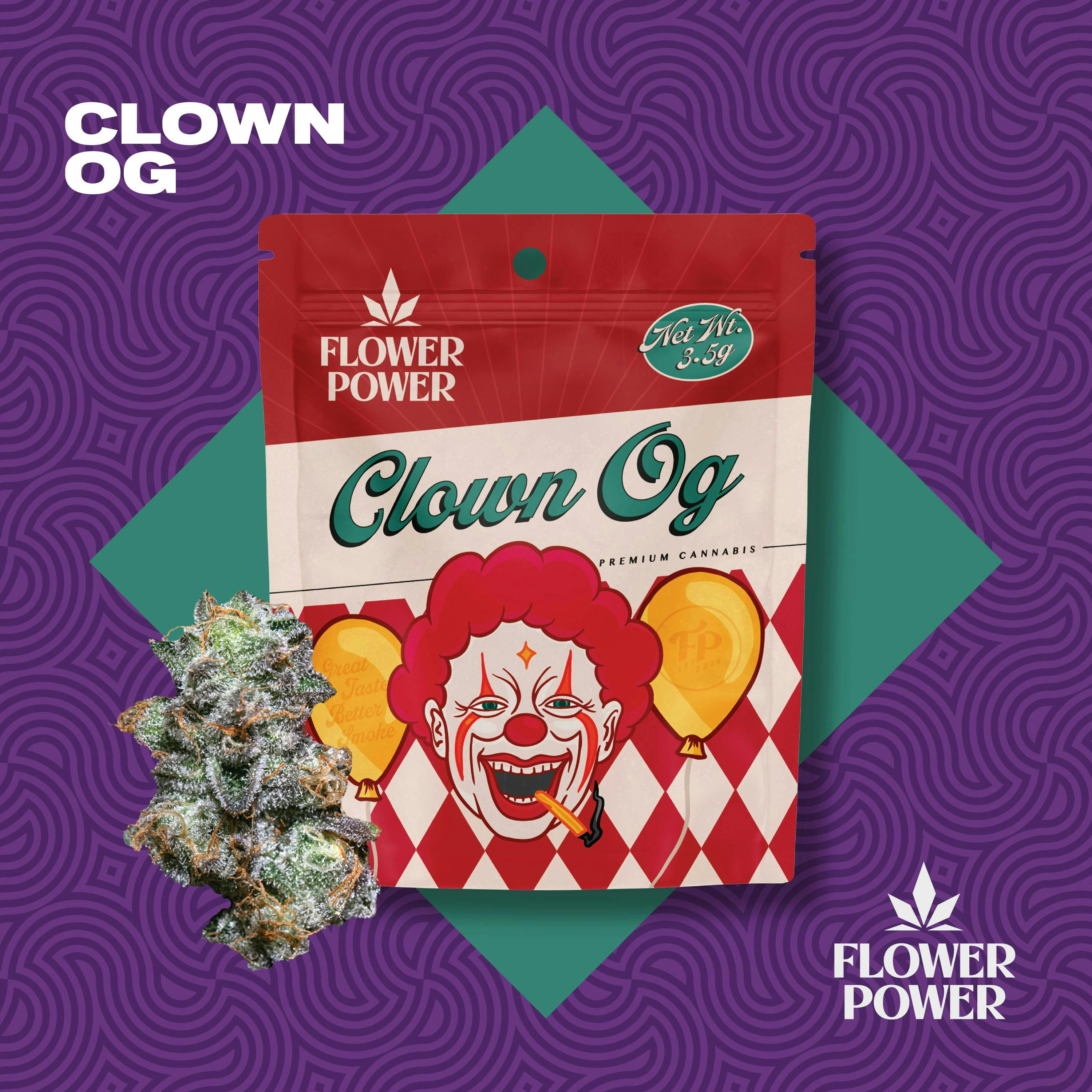 Flower Power - 3.5g Prepack - Clown OG